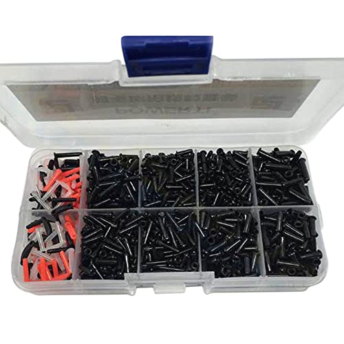 1 Box Badminton String Protector Set, Multi-Size Racket Replacement Grommets Tool for Repair