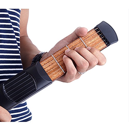 PocketStrings Guitar Practice Tool (Black, 6-Fret)