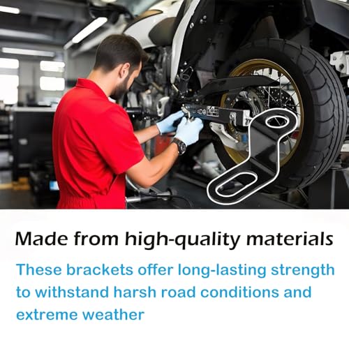 Image of 4 PCS Motorcycle Turn Signal Mounting Brackets, Motorcycle Turn Light Support Holder Stand,12mm Hole Indicator Relocation Bracket, L Shape Shock Brackets Metal Holder for Harley, Honda, Suzuki