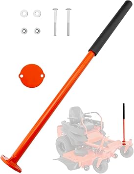Mowers Assist Handle Kit, Compatible with Bad Boy All Lawn Mowers (Except R Series), Grab Mount Assistant Handles, Lawnmower Asst. Support Bar, One-Piece Handle Portion (No Assembly), OE#088-3500-00