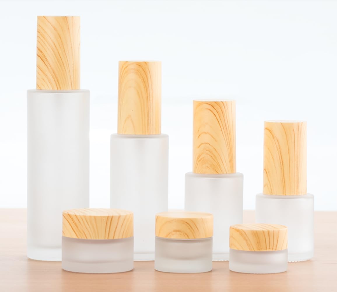 Flaconi Da Viaggio In Vetro 60 Ml Con Pompa - 3 Pezzi, Traslucidi, Antiperdita, Per Lozioni E Cosmetici