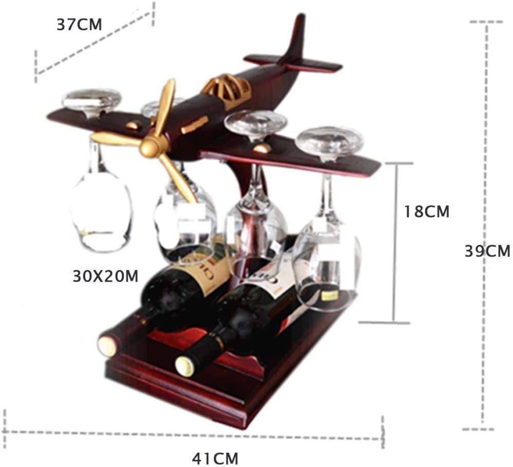 Helikopter, kieliszek do wina i uchwyt na butelkę, pistolet samolotowy, karafka do whisky, zestaw z 4 szklankami, mahoń, uchwyt na stół, antyczny design,