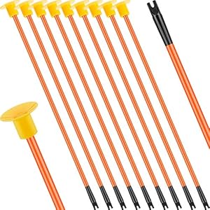 SKYLETY 10 Pieces Replacement Suction Cup Arrows Toy Archery Replacement Arrows with Rubber Tip for Boys and Girls Toy…
