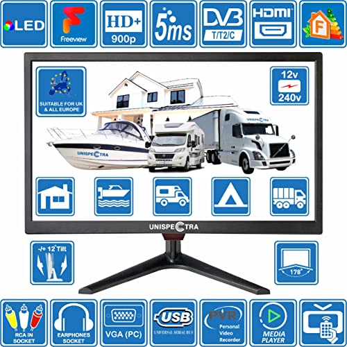 19-Pulgadas-48-cm-12V-240V-HD-LED-TV-Digital-DVB-T-T2-TDT-USB-PVR-y-Reproductor-Multimedia-Ideal-para-Casa-Autocaravana-Barco-Caravana-Camping-Camion-Unispectra-TV