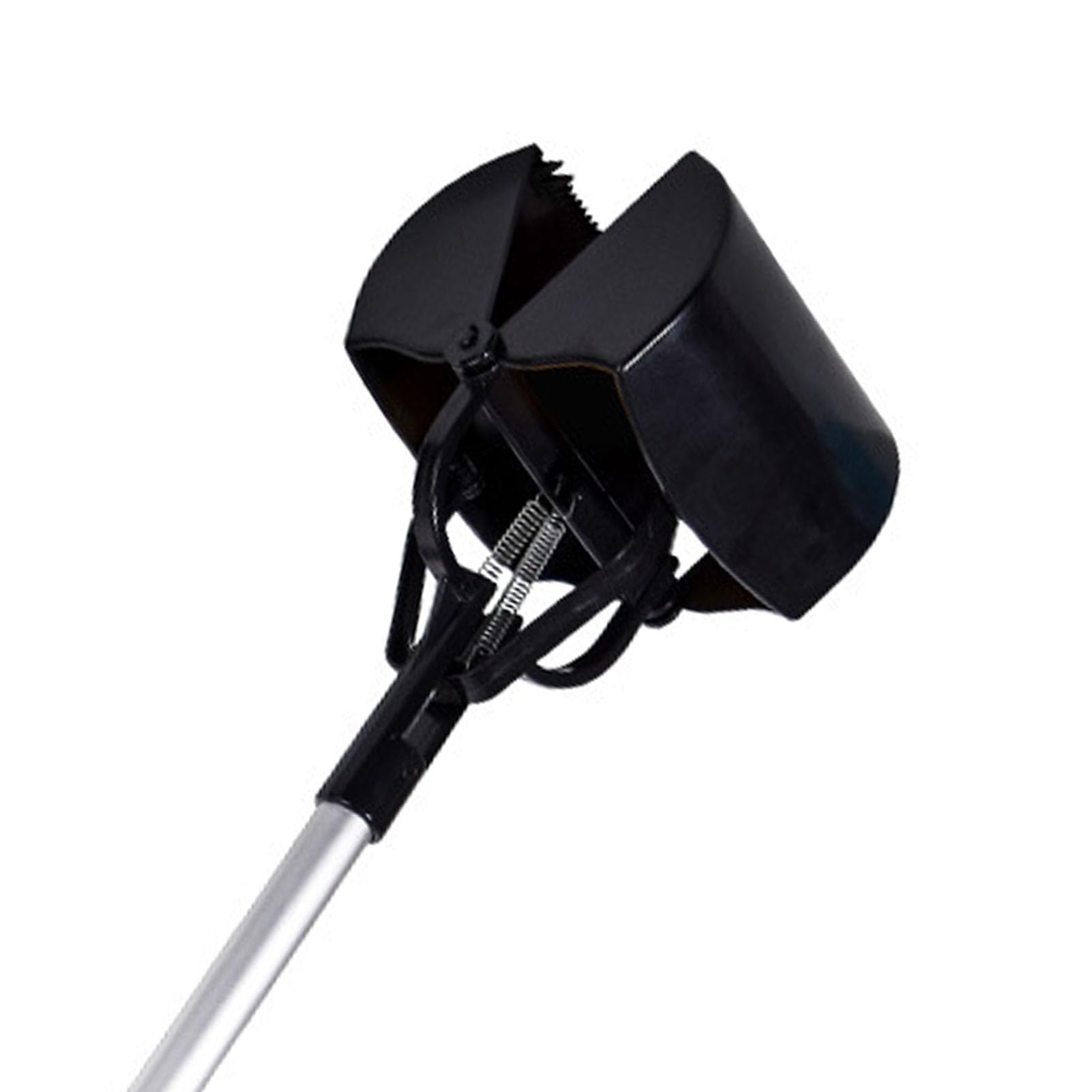 Paletta portatile con manico lungo, design compatto, grande calibro ad angolo di 85°, strumento per raccogliere la cacca del cane per prati e erba