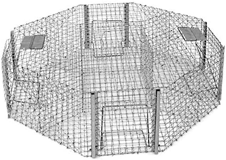 Hoixin Taubenfalle Humaner Fallenkäfig 91x40x26cm - Ausbruchssicherer Vogelfalle Mit 2 Eingängen