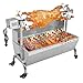 SIERINO Barbacoa Portátil Eléctrica Automática de Acero Inoxidable para Asador de Barbacoa, Kit de Parrillada Asador al Aire para Acampar Parrilla Grande para Asador de Cerdos
