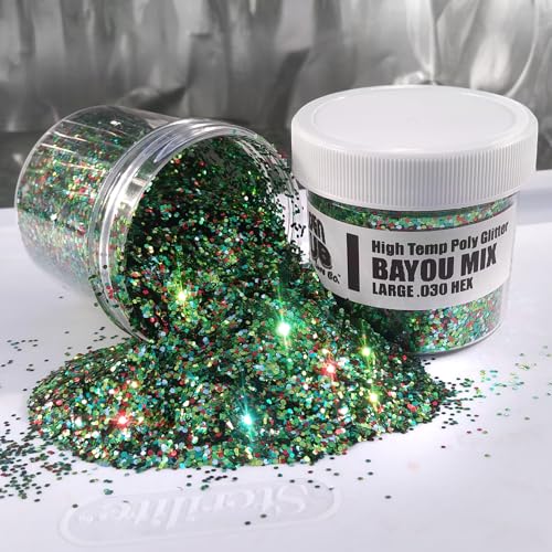 6 Pack of Large .030 Glitter Mixes for Soft Plastic Lure Making - Heat/Solvent Resistant - Option 3