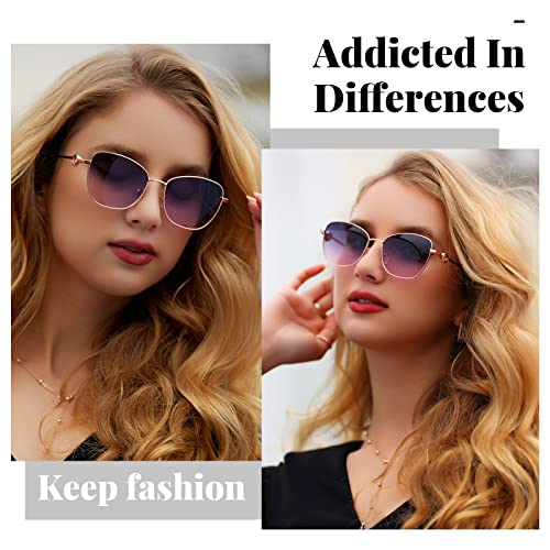 Veda Tinda Vision Sunglasses Womens Cat Eye Square Glasses in Retro Vintage 90s Style with Diamond Decoration4