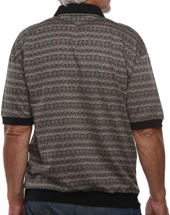 Classics by Palmland Chest Pocket Short Sleeve Banded Bottom Polo Shirt