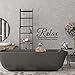 PLIGREAT Décalcomanie Murale Relax Rest Release Se Détendre, Sticker Mural en Vinyle pour Salle de Bain, Stickers Muraux de Bain Amovibles pour Décoration Murale de Bain, 27.5 × 22cm
