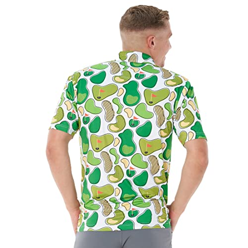 Royal & Awesome Dance Floors Fun Golf Shirts For Men, Colorful Mens Golf Shirt, Crazy Golf Shirts For Men, Funny Golf Polos For Men, Loud Golf Shirts For Men #TOP4