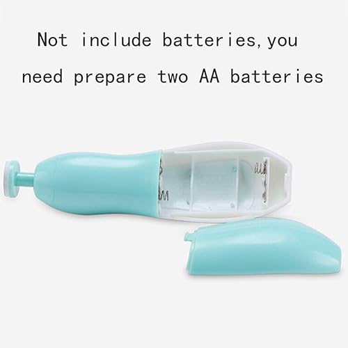 Miniatura 3 de Limadora de uñas para bebé, limpiadora de uñas eléctrica segura para bebés con luz, batería de uñas para recién nacidos, cortaúñas para uñas de bebé