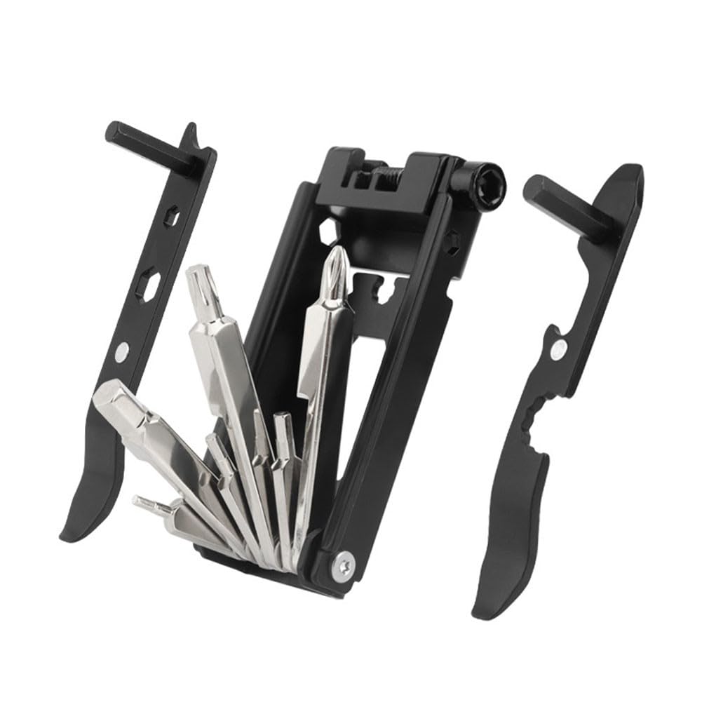 1 kit di attrezzi multifunzione per bicicletta, portatile, staccabile, 23 in 1, accessori per bicicletta