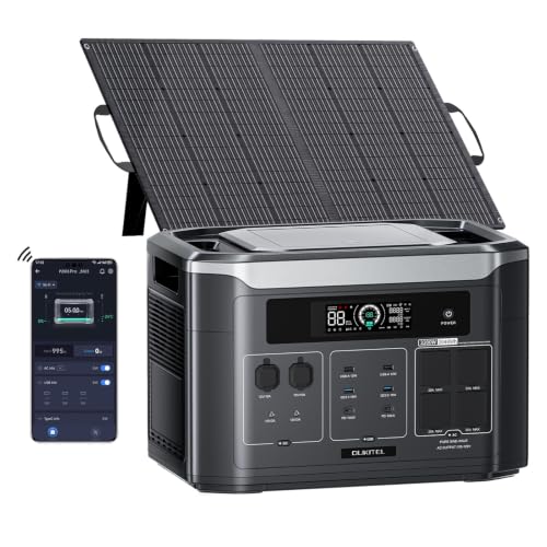Image of BP3000 Solar Generator with 100W Panel, Expandable Portable Power Station, 3200W AC Outlets (6400W Peak), 2048Wh Power Station Expandable to 16kWh, LFP Battery, 1800W Fast Charging (BP 3000+100W)
