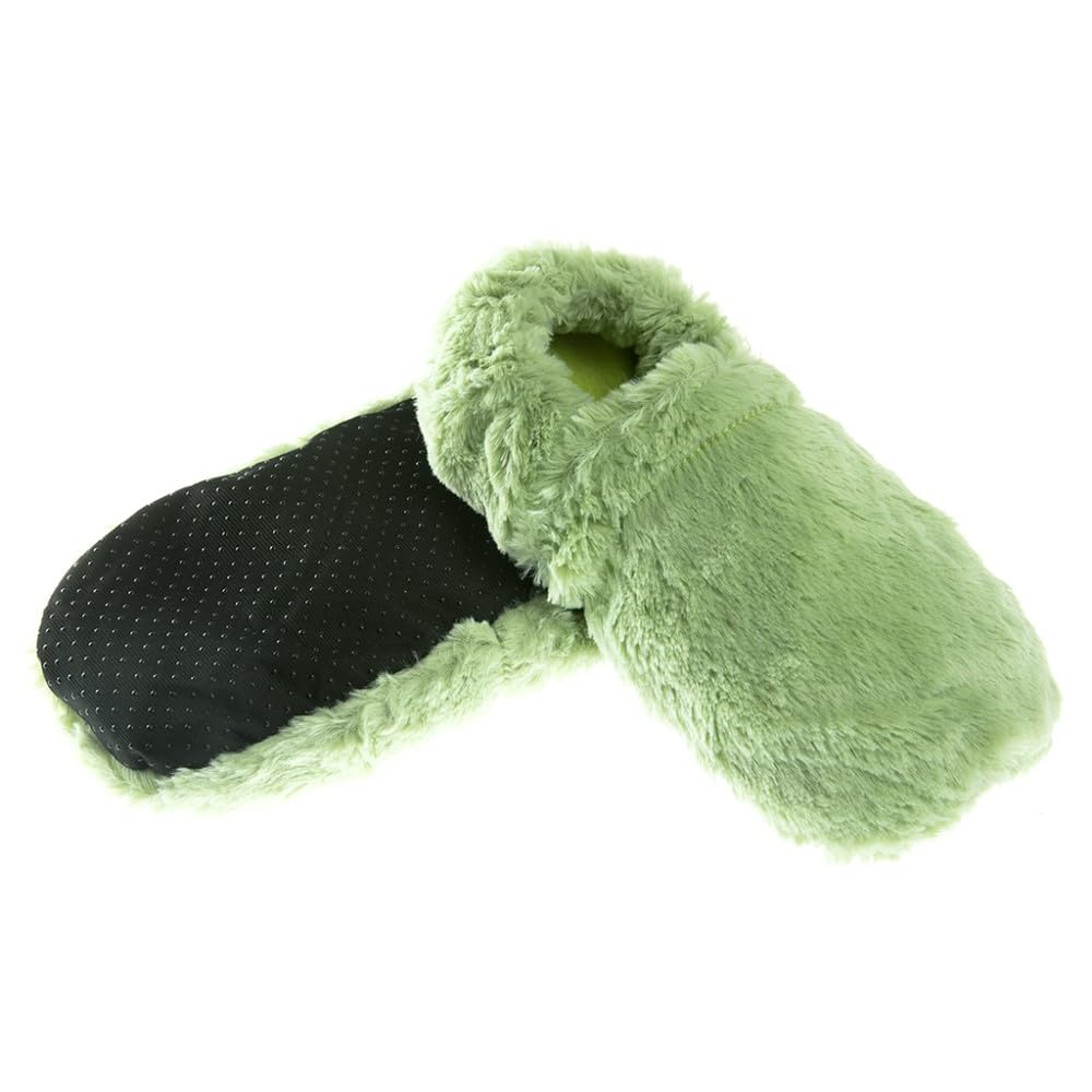 Pelucho - Chaussons Chauffants - Bien-​Être, Chaleur et Douceur - Bouillotte Sèche Micro-​Ondable - Grains de Blé et Fleurs de Lavande - Fabriqués en France
