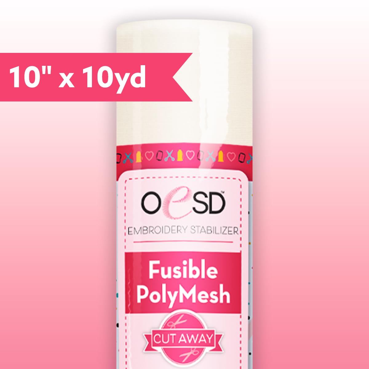 OESD Fusible Polymesh Cut Away Embroidery Stabilizer 10