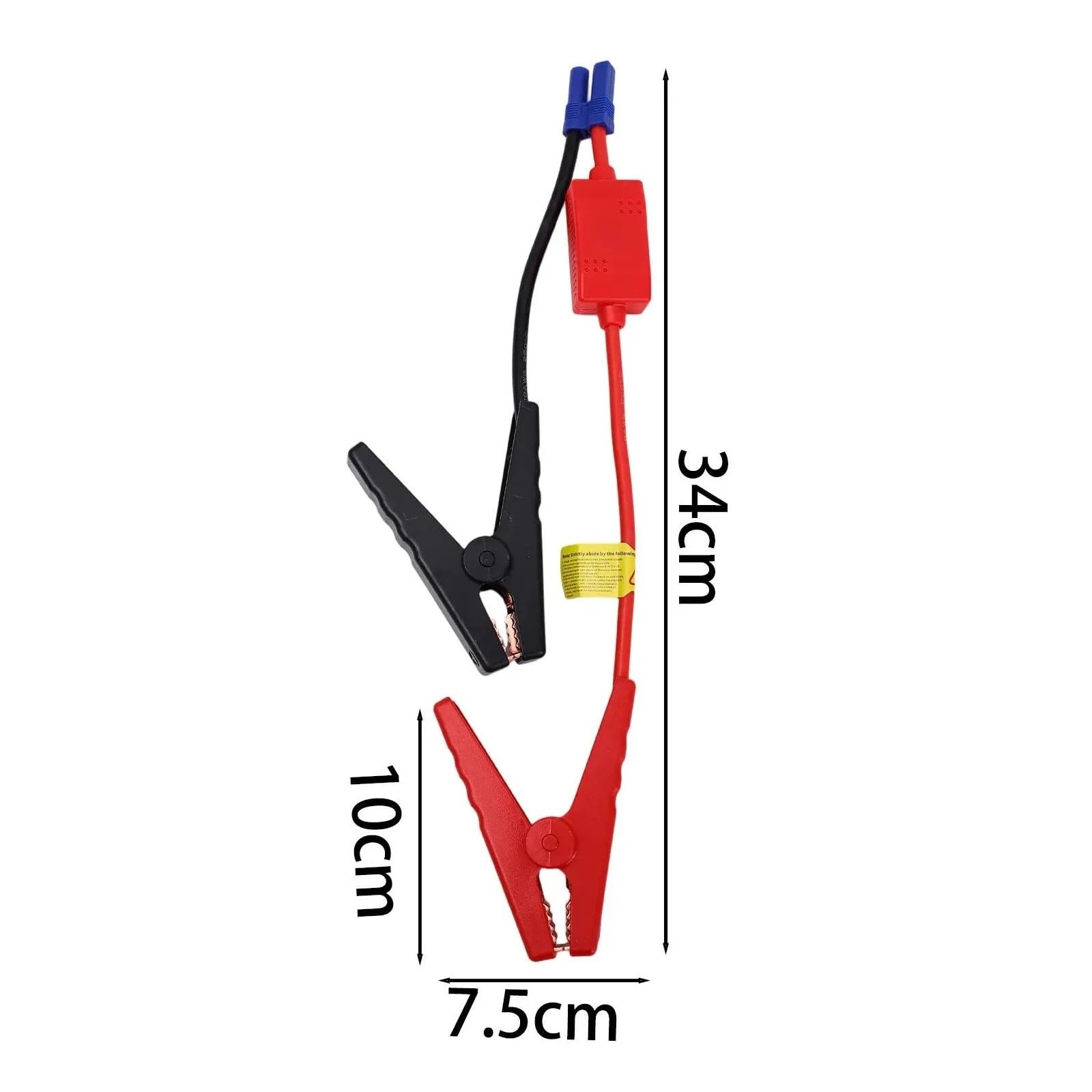EC5 - Cable de arranque con clips, 12 V/24 V, cables de arranque de batería de coche para emergencia, accesorios portátiles de arranque (estilo B)