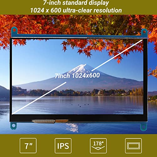 Professioneel lcd-touchscreen, 17,8 cm (7 inch), HDMI, 1024 x 600, ultra-HD-display, capacitief touchscreen, display