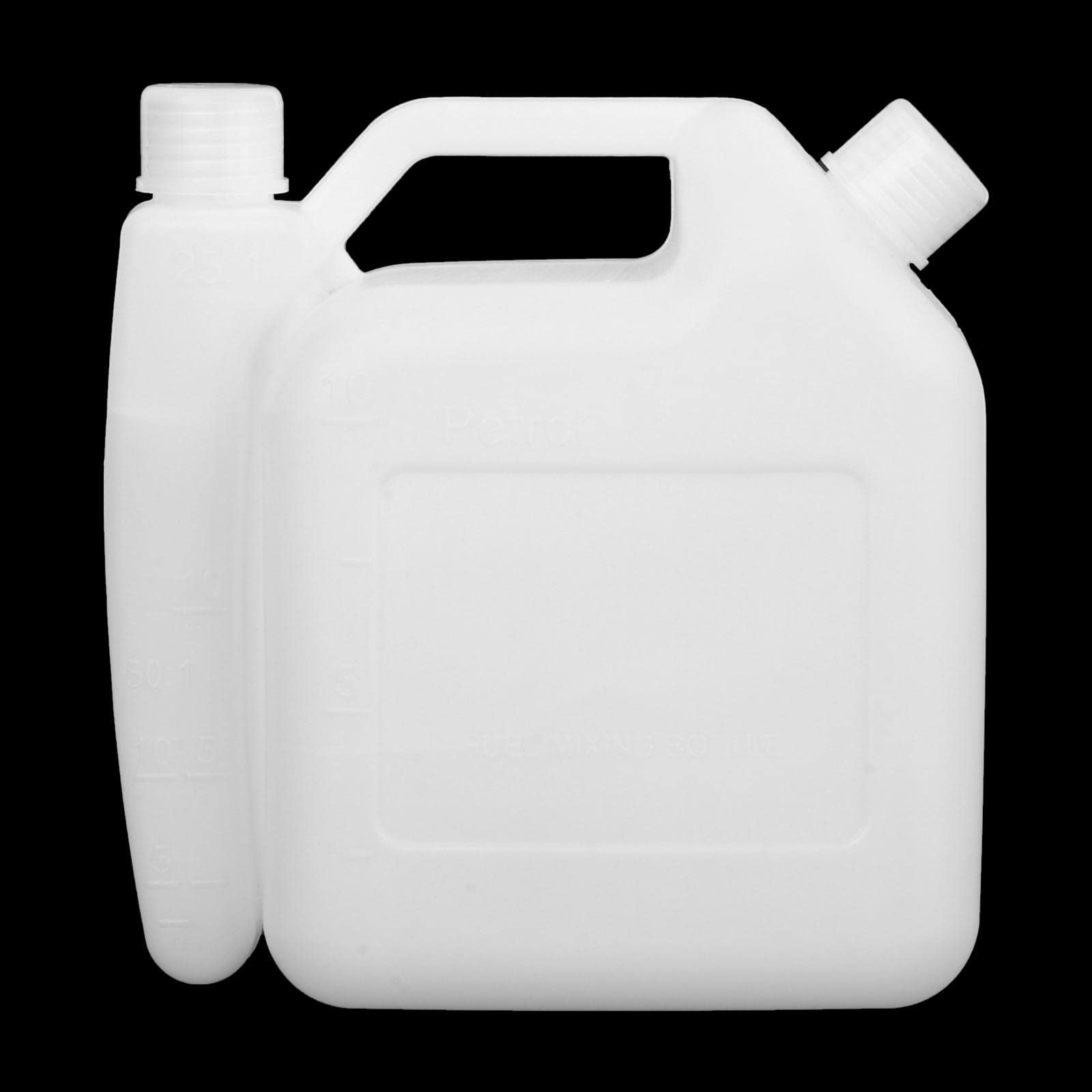 Botella de Mezcla de de Gran Capacidad Motores de 2, Mezcla 25:1 para Motosierras, 1,5 L, 5 piezas