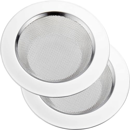 2 coladores para fregadero de cocina acero inoxidable 4.5"