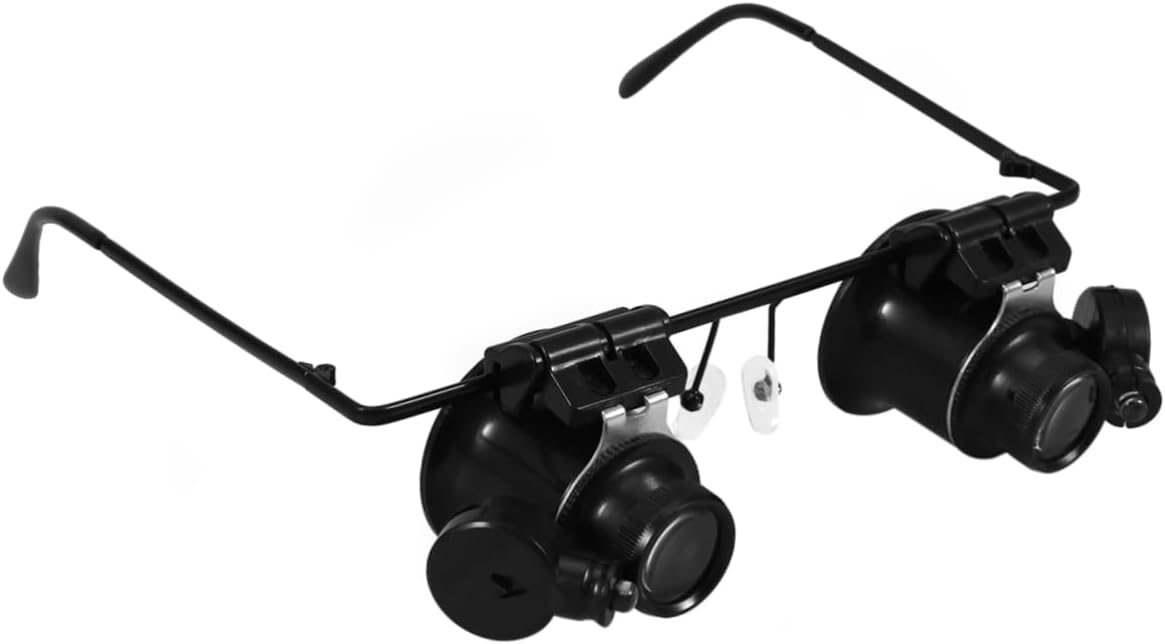 20x Led Watch Magnifier Glasses Loupe for Jewelry Repair with Wide View