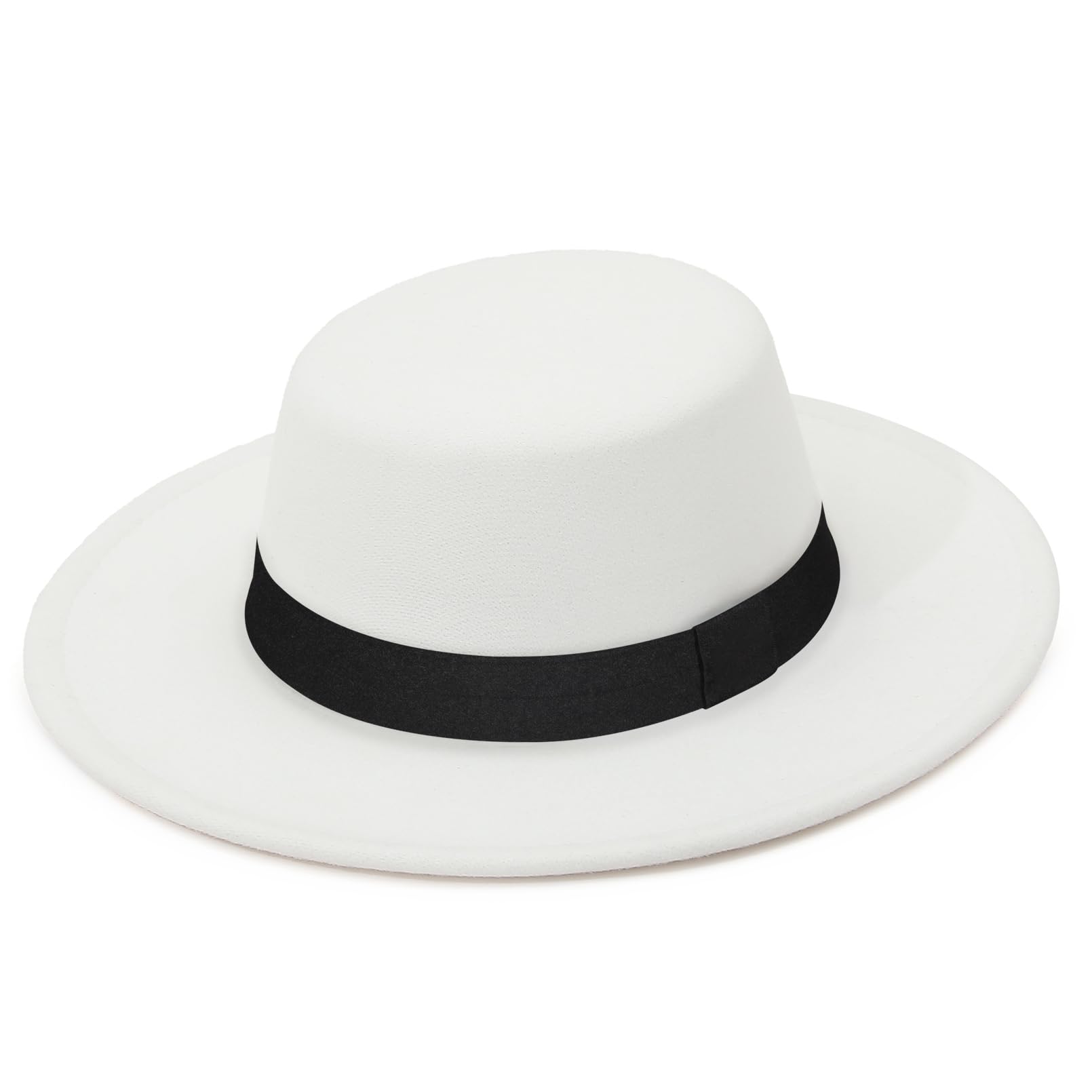 GEMVIE Sombrero Fedora Unisex Panama Hombre Mujer Sombrero de ala Ancha Cordobés