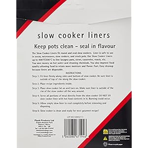 Slow cooker liners 5 pack  urban country home decor