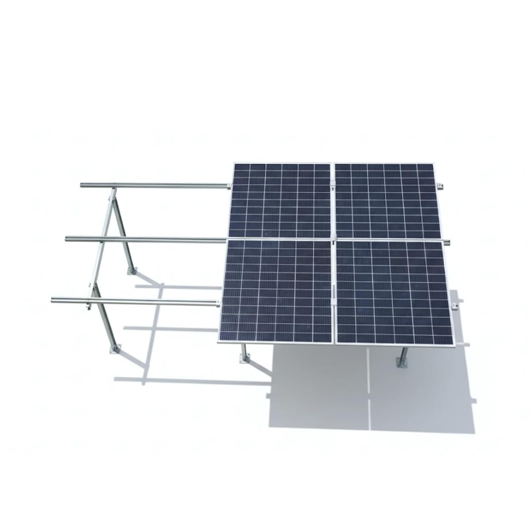 SOLARWARE High-Rise Solar Panel Stand for 4 Panels (400W–650W Each) | DIY GI Structure Kit with Clamps & Hardware | C-Channel Legs & Rafters, Slotted GI Purlins (Without Panels)-image-41