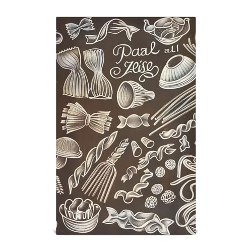 ODAWA Bohemian Dark Brown Kitchen Towles Reusable Kitchen Towels Dish Cloth for Household Cleaning (18