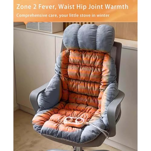 Coussin chauffant fauteuil roulant double zone avec dossier et commande individuelle - 4