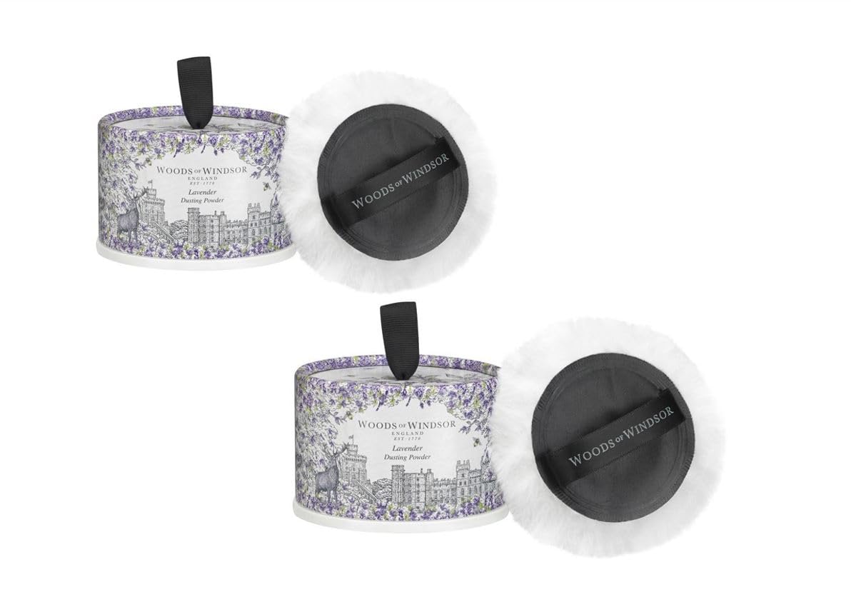 2 x Woods of Windsor Körperpuder Lavendel je 100g (2 x 1 Stück)