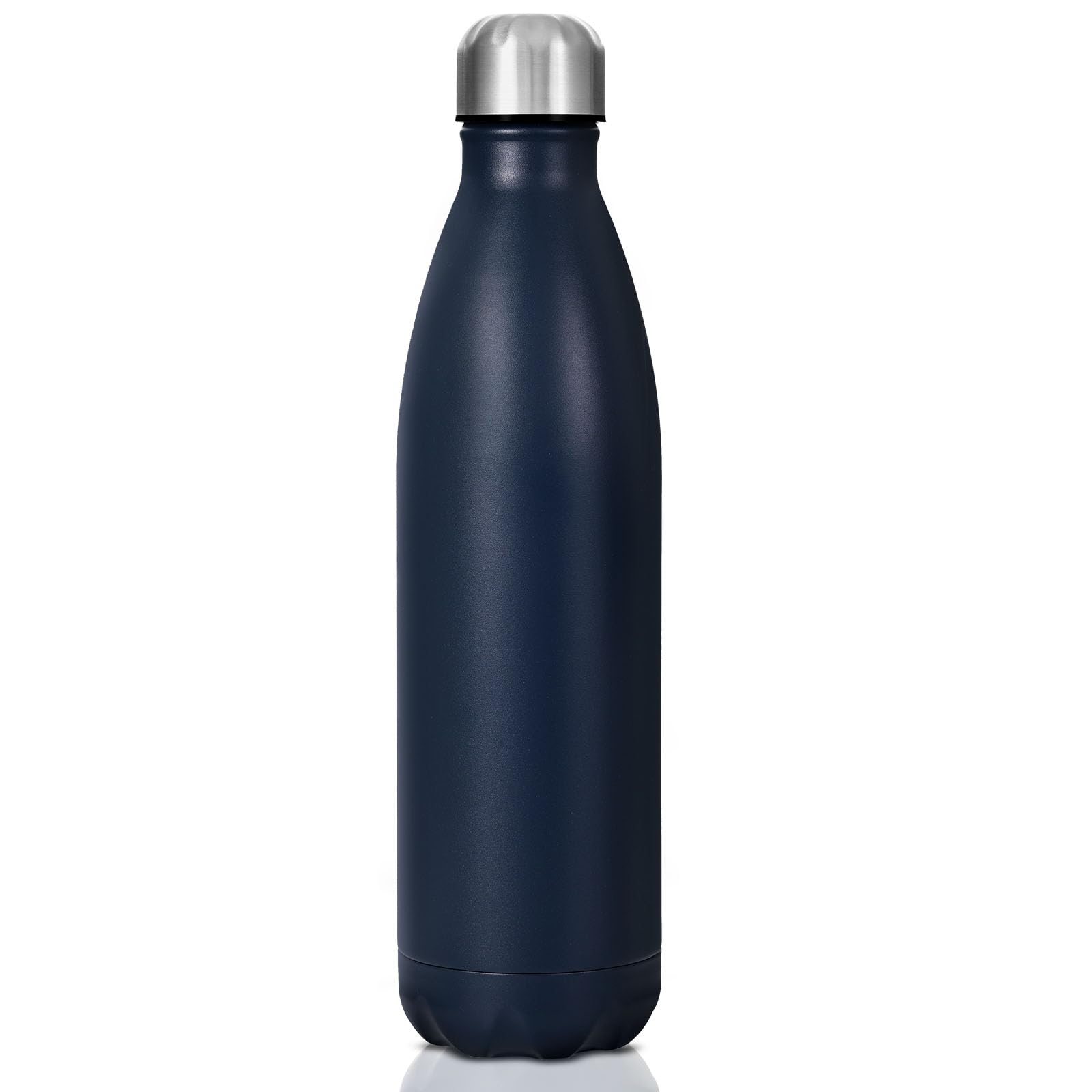 HPLIMEOR Edelstahl Trinkflasche 750ml - Thermosflasche für kalt & warm, kohlensäuregeeignet, auslaufsicher, BPA-frei | Doppelwandige Wasserflasche für Sport, Fitness, Outdoor, Schule, Gym(Dunkelblau)