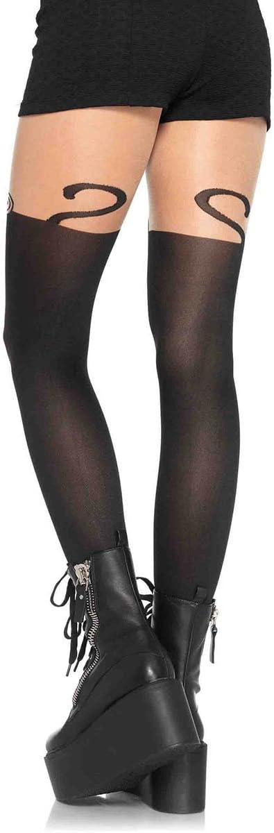 Leg Avenue Women's Opaque Monkey Tights Black One Size