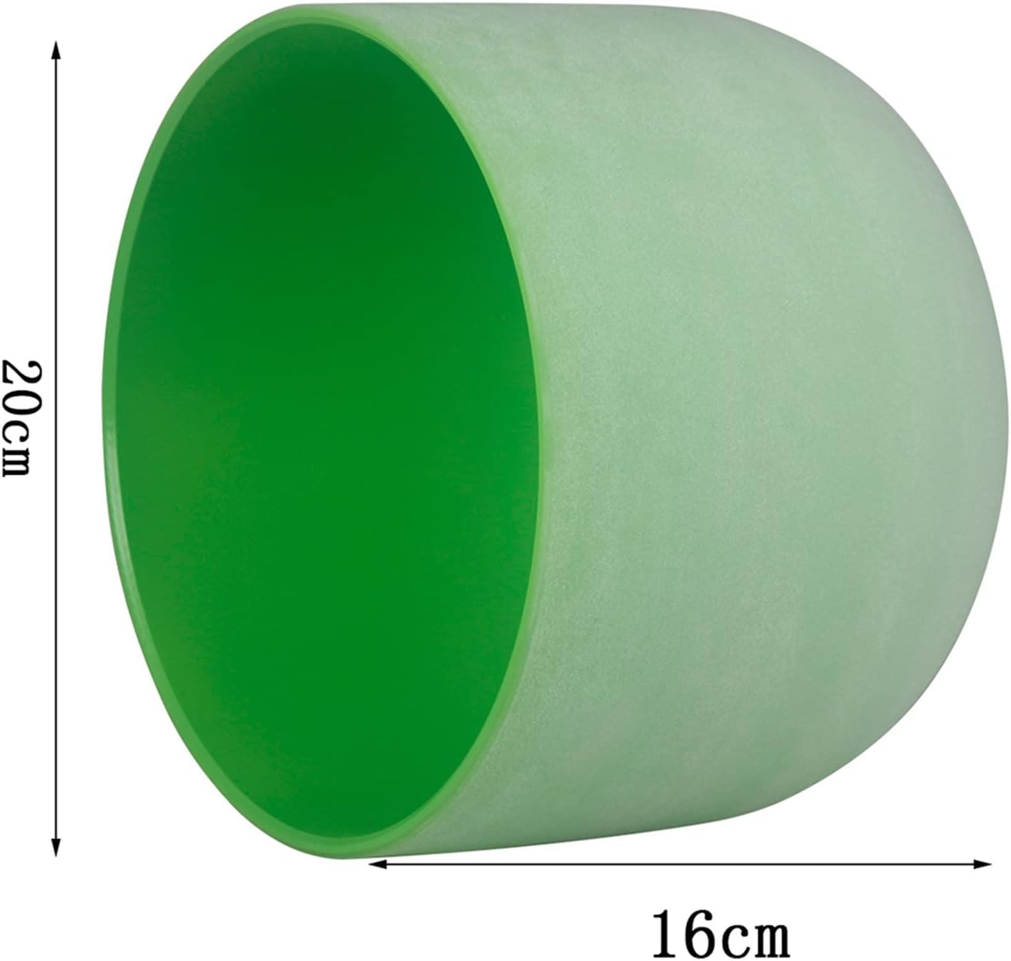 8インチノートBクリスタルシンギングボウルグリーンフロストクォーツ