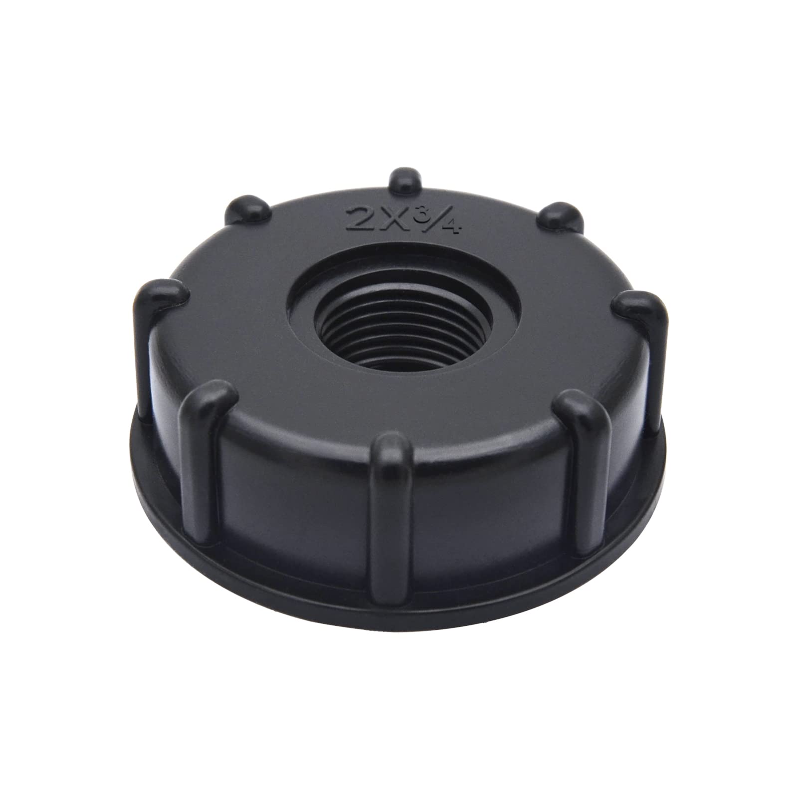 Sponsored Ad – IBC Tank Fitting Valve Connector 3/4 inch Leak-Proof Adapter Female Threaded Straight Connector Water Tank Tap Replacement Valve Parts for Home Garden (S60*6, Black)