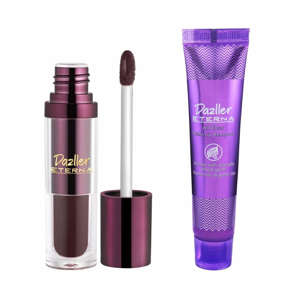 Dazller Eterna Long Stay Lip Colour, 4g, LC101 - Autumn Rose - Waterproof, Matte, Ultra-Intense Pigments, Skin-Nourishing Extracts