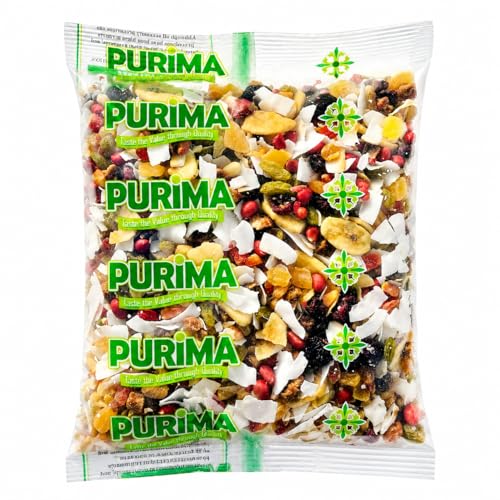 Tropical Mix 1kg Mixed Dried Fruit & Peanuts Exotic Dry Fruits Raisins Apricots Dates Cranberry Mango Banana Coconut Ready to Eat for Baking Snacking Eating Muesli Bulk Trail Snacks Breakfast Topper