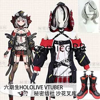 Amazon.co.jp: [BBTT] バーチャルYouTuber 沙花叉クロヱ コスプレ 衣装