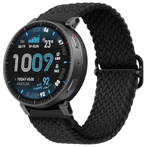 �݊��� For Amazfit Active Max 48mm �Ή��o���h �����x���g �\�t�g �ʋC �h�� �e�͐� �҂ݍ��݌����p�X�g���b�v �i�C�����o���h ���X�g�o���h �j�����p �E���ȒP (�u���b�N)