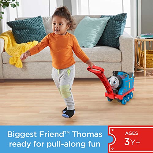 Thomas & Friends Pull-Along Toy Train For Kids Biggest Friend Thomas With Storage For Preschool Kids Ages 2+ Years #TOP1