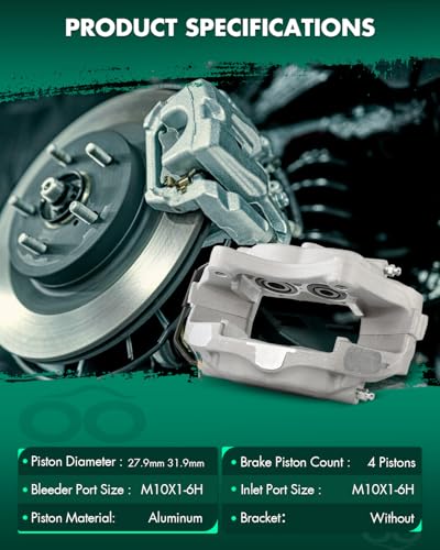 Image of SCITOO 185084 Rear Left Disc Brake Caliper Assembly Without Bracket For Chrysler For 300,For Dodge For Challenger /For Charger /For Magnum,For Jeep For Grand Cherokee