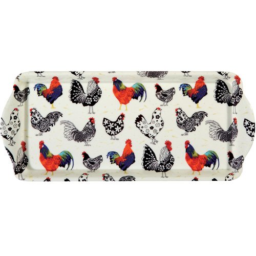 Ulster Weavers 骨灰陶器カップとソーサー 雄鶏のデザイン ブラック 8ROO01