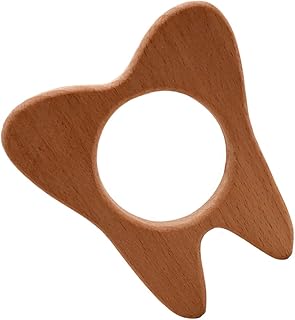 ibasenice 1Pc Mordedor Brinquedos Animais Mordedor Infantil Brinquedos De Madeira Do Bebê Haste Molar De Madeira Haste Molar Seguro Moedor De Dentes Molar Dentição Vara Acessórios Marrom