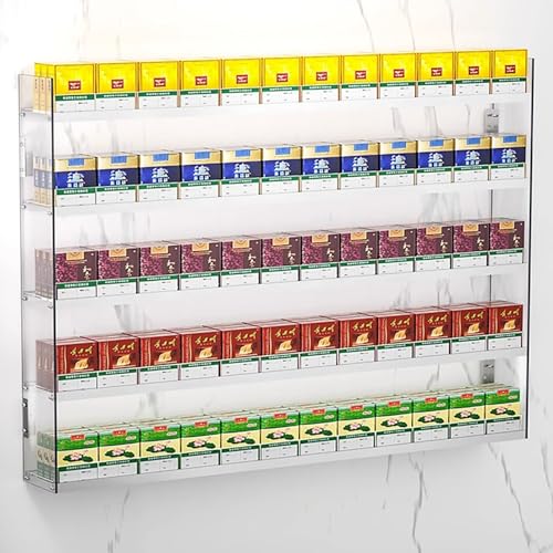 Présentoir mural automatique pour cigarettes acrylique distributeur linéaire tabac supermarché