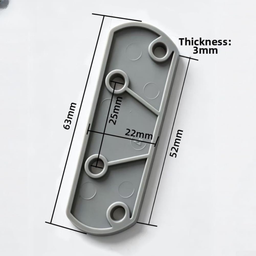 Cuneo Plastico per Serratura 63mm Cuneo Plastico per Serratura(White 100 pcs)
