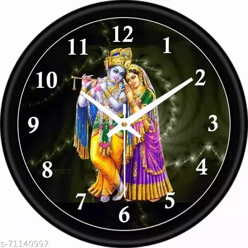 SMPL Present Radha Krishna ji Wall Clock with Unbreakable Plastic for Living Room, Badroom, Shop, Office, Home Decor_Design-01013 (B0CNH67J8H) Amazon Price History, Amazon Price Tracker