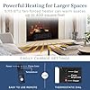 Country Living Electric Fireplace Logs, 20” LED Electric Fireplace Inserts with Infrared Heater, Electric Heater Heats up to 400 Sq. Ft., Remote Controlled Infrared Heaters for Indoor Use, Log Set #2