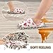 YEGAME Microfiber Kitchen Cleaning Slippers, Red Hearts Soft Washable Reusable House Cleaning Slippers for Men Women, Dust Dirt Hair Microfiber Mop Cleaner Shoes, Large