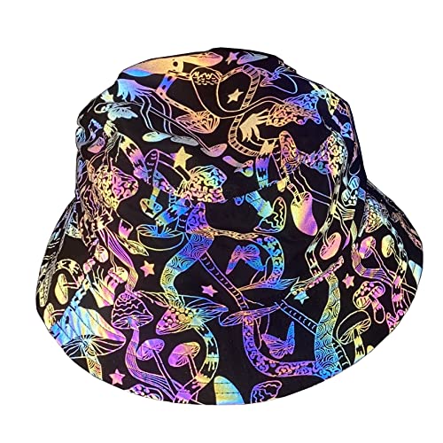 NewL Regenbogen Reflektierende Baseballkappen Fluoreszierende Rave-Mütze...